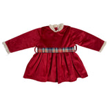 Abito in Velluto Bordeaux Neonata BABY FASHION 52813