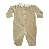 Tutina Intera In Ciniglia Ricamata Neonato BEBE' MARGO' B056T