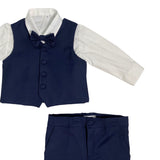 Eleganter 5-teiliger Smoking aus warmer Baumwolle für Neugeborene ISABEL B475