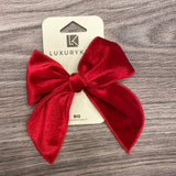Fermaglio con fiocco in Ciniglia Bambina LUX1