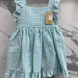 Casual Dress With Green Striped Culotte Baby Girl BABY FASHION 648