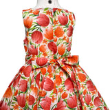 Abito Elegante Smanicato Fantasia Floreale Bambina NINNAOH E24DFA22