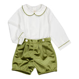 Completo Con Bermuda In Velluto E Camicia Bambino KIDIWI 35142