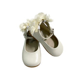 Scarpe Modello Ballerina Con Fiori In Pelle Bambina RIZITOS B3611R