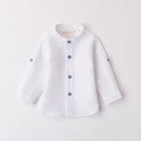 Camicia Coreana In Misto Lino Neonato MINIBANDA B603