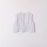 Gilet In Tessuto Stretch Fantasia Righe Neonato MINIBANDA B652
