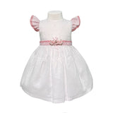 Abito Mezza Manica In Misto Lino Neonata NINNAOH E24AB22