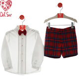 Completo Con Bermuda Scozzese Bambino DEL SUR 4050