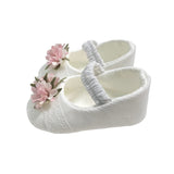 Scarpe Da Culla Modello Ballerina In Misto Lino Neonata NINNAOH E24SC25