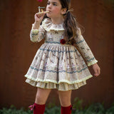 Warmes Langarmkleid aus Baumwolle mit Baby-Boyshorts MIMOSA ORQUIDEA