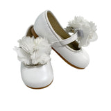 Scarpe Primi Passi Modello Ballerina Con Fiori In Pelle Neonata RIZITOS B3402R