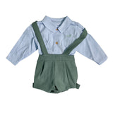 Completo Con Salopette In Velluto E Camicia Bambino DEL SUR 1872