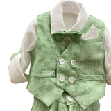 Completo Elegante In Misto Lino Neonato BUFI M0168A