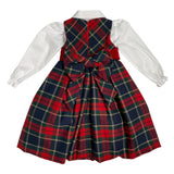 Schottisches ärmelloses Kleid mit Hemd für Mädchen ISABEL C492B