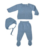Tutina Spezzata Con Cuffia In Filo Di Cotone Neonato BABY FASHION 620.7