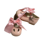 Scarpe Primi Passi Con Occhielli E Fiocco In Pelle Neonata RIZITOS B3307