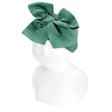 Fascia Per Capelli Con Fiocco Grande In Gross Grain Neonata CONDOR 50073