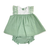 Abito Corto Con Culotte In Tulle Neonata DEL SUR 0078