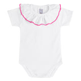 Body Con Collo Volant In Cotone Neonata CONDOR 54452