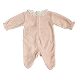 Tutina Intera In Ciniglia Con Pizzo Neonata TETO E TATTA TU8101