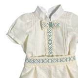 Completo Corto Elegante In Lino Con Bermuda Neonato PONTO POR PONTO 6311