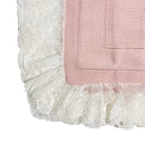Warme Baumwolldecke mit Spitze für Babymädchen GRANLEI 23227