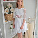 Abito Elegante Smanicato In Raso Bambina NINNAOH E24DFA14A