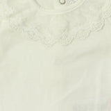 Body Mezza Manica In Cotone Con Collo In Pizzo Neonata DR KID DK116