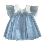 Abito Elegante In Tulle E Macrame' Bambina DEL SUR 0562