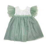 Abito Elegante In Tulle E Macrame' Bambina DEL SUR 0562