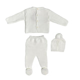 Tutina Spezzata Con Cappello In Tessuto Anallergico Acrilico Neonato/a BABY FASHION 5201