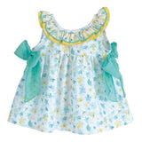 Abito Smanicato Fantasia Floreale Neonata CALAMARO 21290