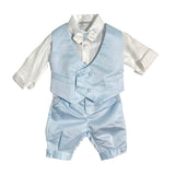 Completo Elegante Con Panciotto In Mikado Neonato LA SARTORIA DEI PICCOLI L041