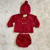 Completo Tre Pezzi Con Culotte Cardigan E Cappello Neonato/a BABY FASHION 521.5