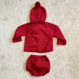 Completo Tre Pezzi Con Culotte Cardigan E Cappello Neonato/a BABY FASHION 521.5