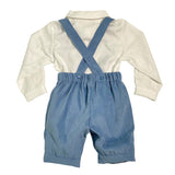 Completo Con Salopette E Camicia Neonato TETO E TATTA CB8290