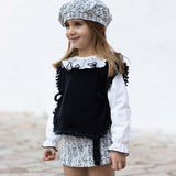 Basco In Tessuto Operato Invernale Bambina CALAMARO 75144