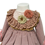 Elegantes, ausgestelltes Langarmkleid für Baby-Mädchen LA AMAPOLA 0020