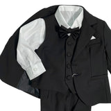 Eleganter 5-teiliger Smoking aus warmer Baumwolle für Neugeborene ISABEL B475