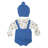 Completo Con Pagliaccetto Camicia e Cappello Neonato BABY FASHION 532.1