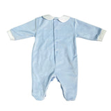 Tutina Intera In Ciniglia Ricamata Neonato TETO E TATTA TU8181