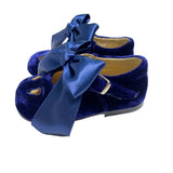 Scarpe Primi Passi Con Occhielli E Fiocco In Velluto Neonata RIZITOS B3307V