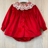 Kleid für Mädchen mit Samt-Culotte 307