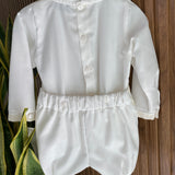 Elegantes Set aus Hemd und Bermuda für Neugeborene Ponto por ponto 6045