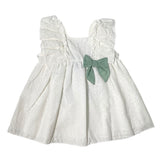 Abito Smanicato In Pizzo San Gallo Bambina CALAMARO 21260