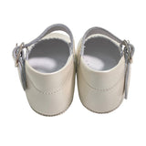 Ballerina Culla In Pelle Satinata Con Cinturino Neonata INDICE 1513S