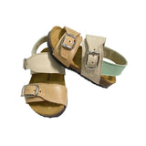 Sandali Primi Passi In Pelle Con Fibie Neonato RIZITOS AC3002