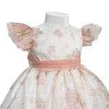 Abito Elegante Mezza Manica In Tulle Stampato Neonata TETO E TATTA VE6126