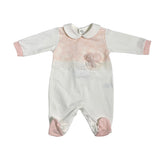 Tutina Intera In Cotone E Pizzo san Gallo Neonata TETO E TATTA TU6060