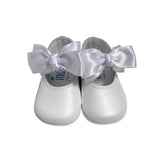 Ballerina Culla in Pelle con Fiocco Neonata 339S